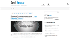 Desktop Screenshot of geeksource.fr