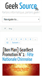 Mobile Screenshot of geeksource.fr