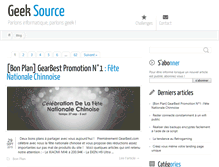 Tablet Screenshot of geeksource.fr